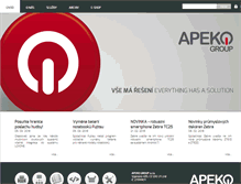 Tablet Screenshot of apeko.cz